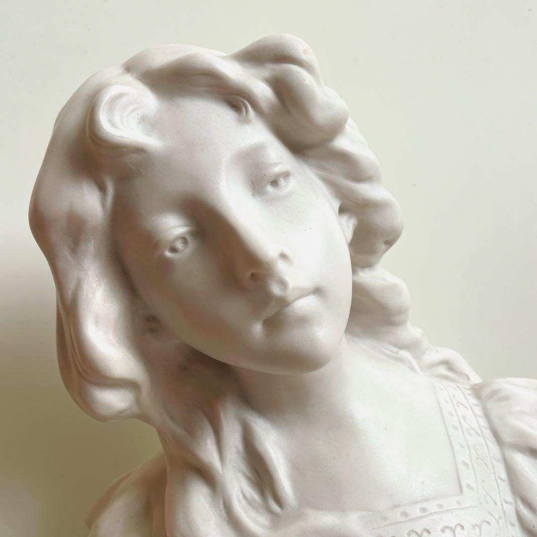 スズランの少女 石膏像 デッサン オブジェ アート 絵画 すずらんを持った少女