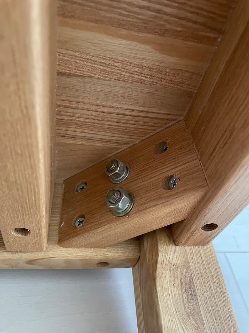 無印良品　ローテーブル　タモ材