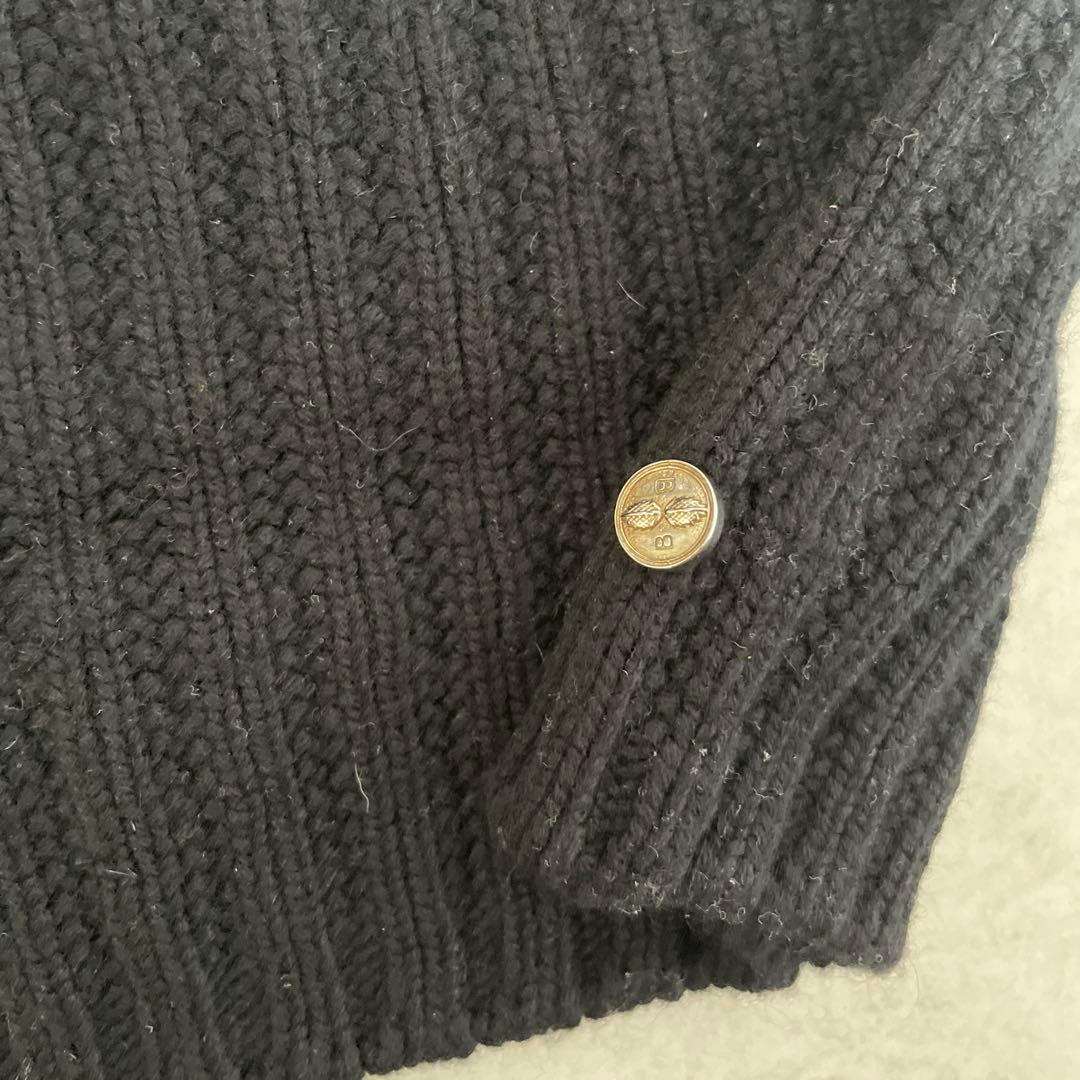 BARRIE バリー カシミヤ　リブニットキャップ 黒 未使用タグ付