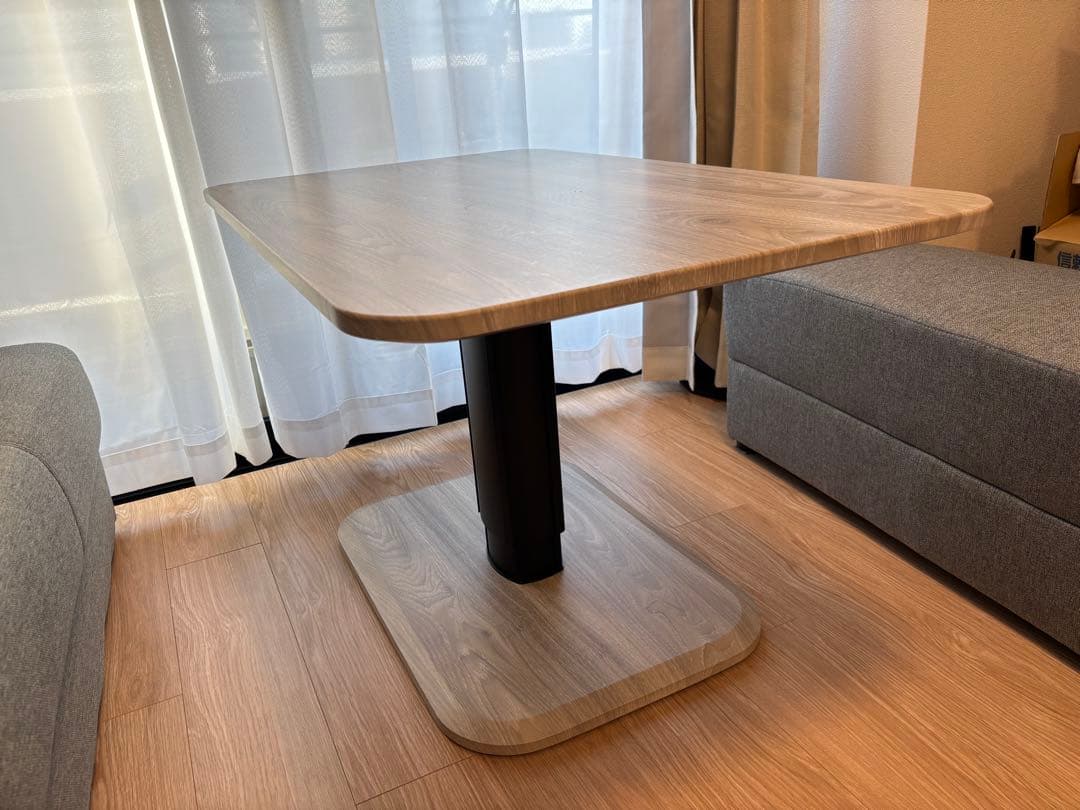 引き取り大歓迎　昇降式　ダイニングテーブル　100×60 アッシュグレー