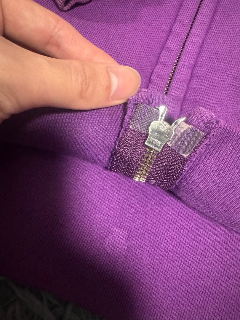 90S BAPE シャークフード パーカー 紫