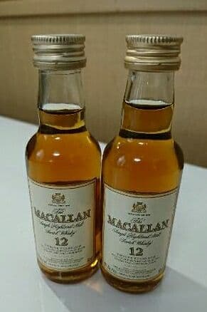 【ザ・マッカラン 12年】ミニチュアボトル 2本alc.43℃　超希少品