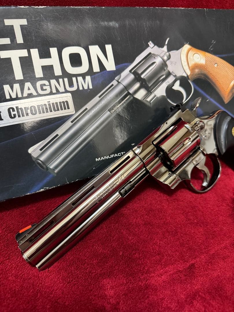 タナカワークス　コルトパイソン　357マグナム　トワイライトクローム