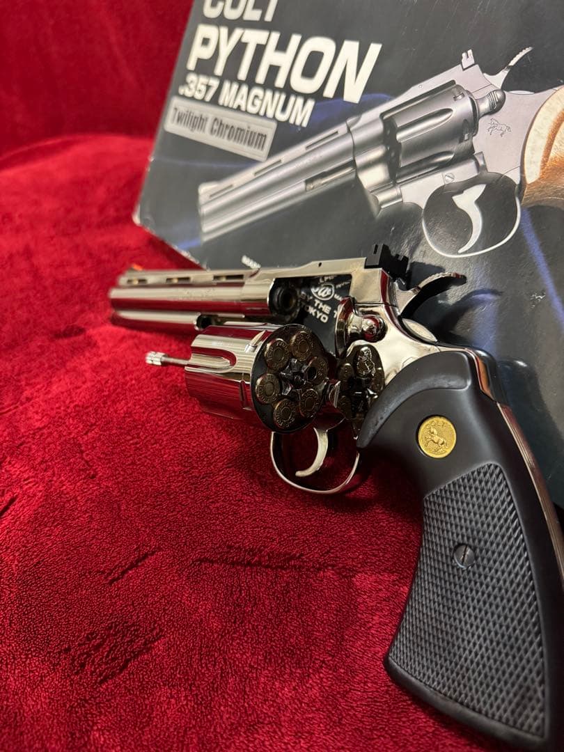 タナカワークス　コルトパイソン　357マグナム　トワイライトクローム