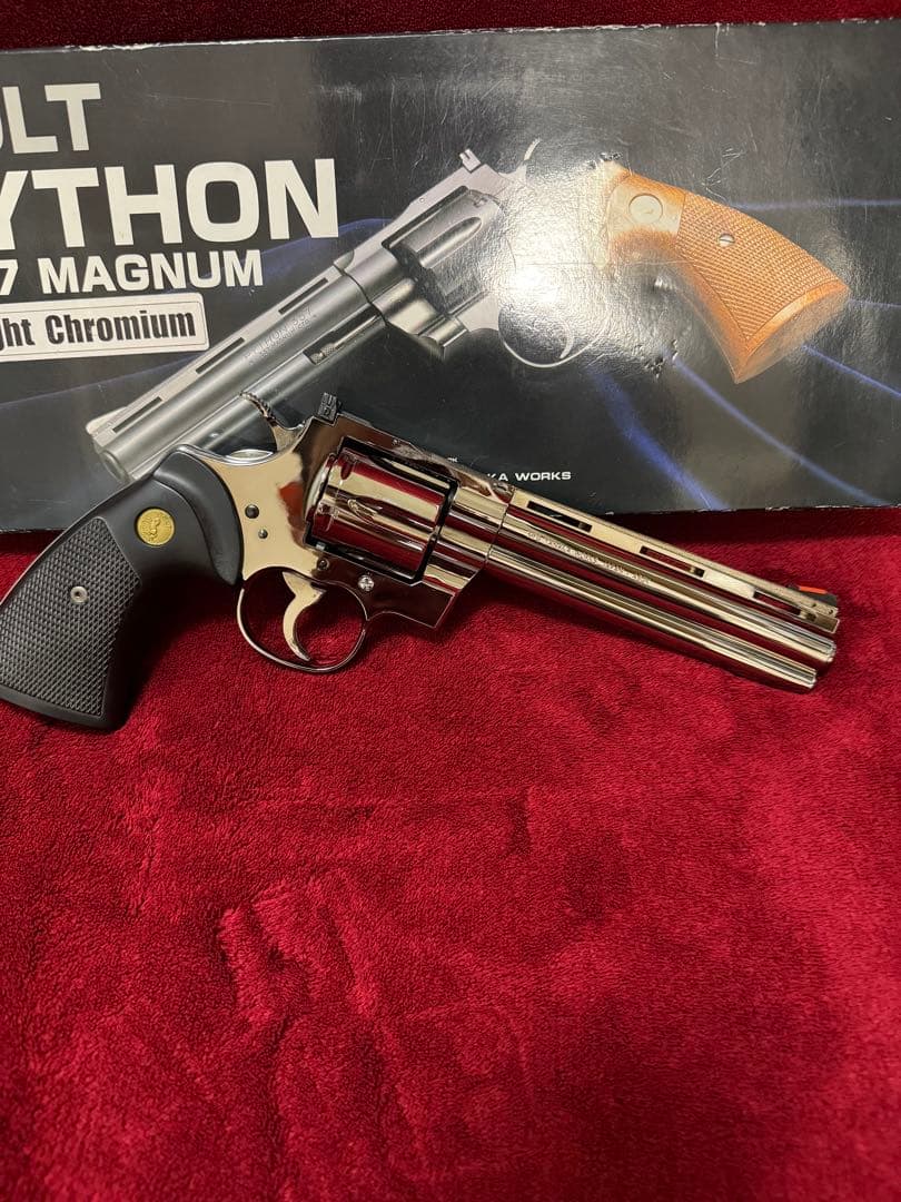 タナカワークス　コルトパイソン　357マグナム　トワイライトクローム