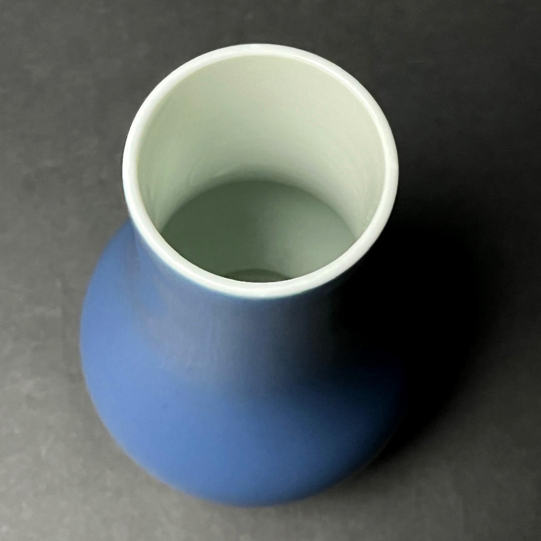 唐物 天藍釉瓶 大清康煕年製 款 中国美術 古玩 SN30