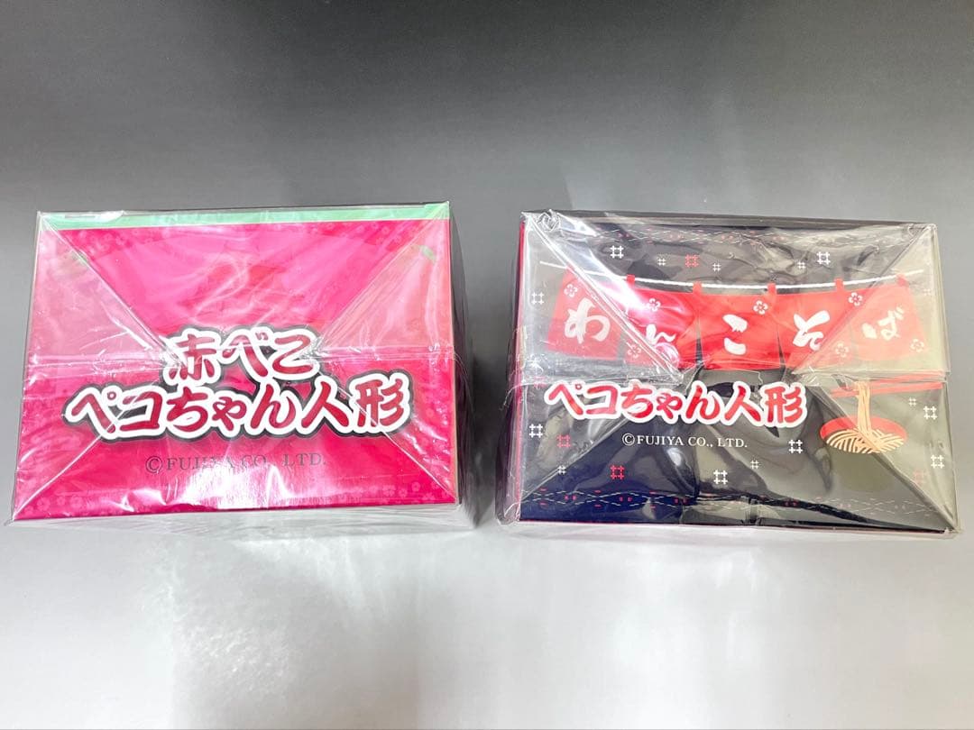 レア　非売品　新品未使用　赤べこペコちゃん人形　わんこそばペコちゃん人形　不二家