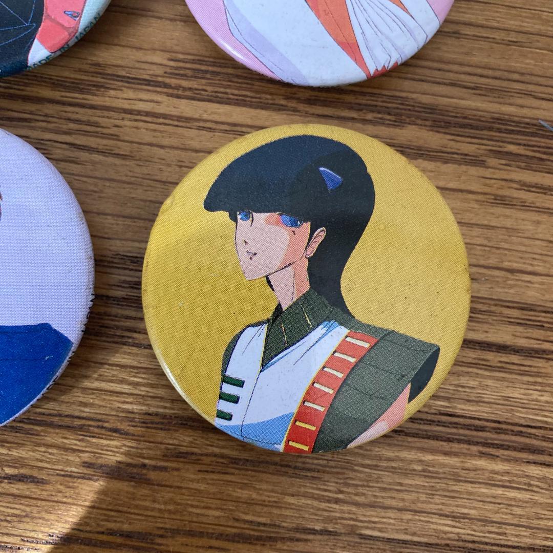 【レア】 当時物 ファイブスター物語 FSS 昭和 アニメ 缶バッジ 4個セット