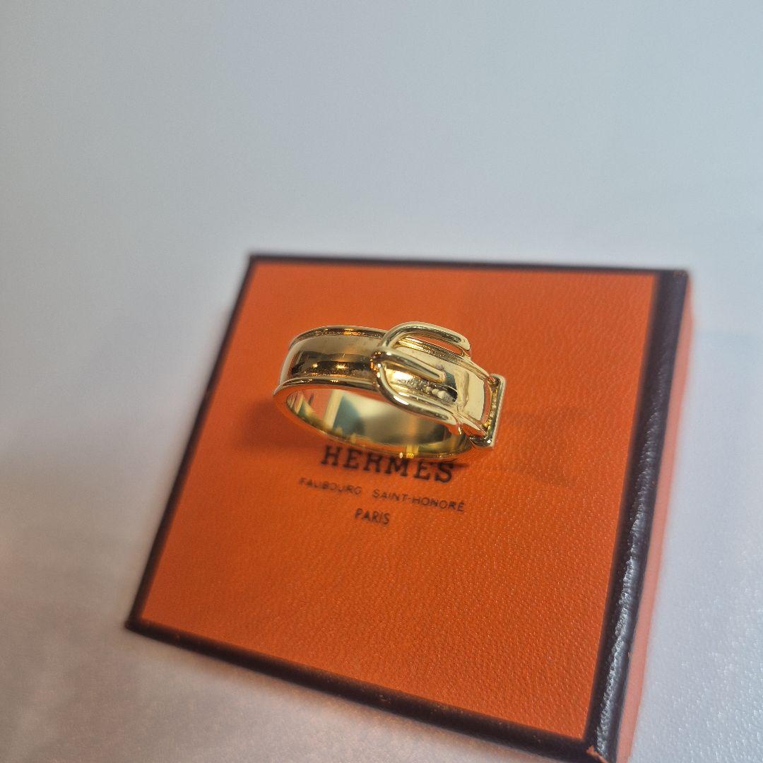 HERMES エルメス スカーフリング サンチュール 箱つき