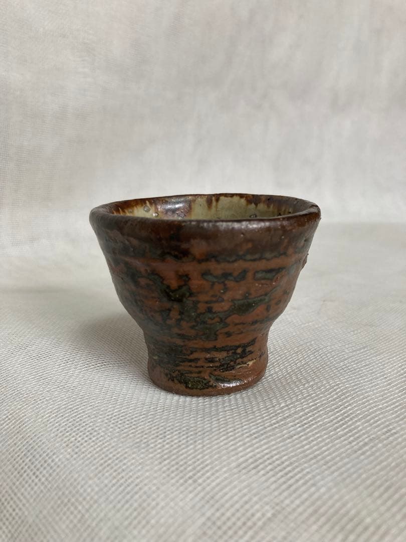 hnさん専用壺屋焼／魚柄ぐい呑／昭31