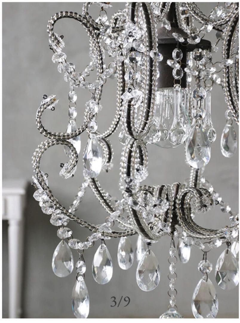 【専用】サラグレース シャンデリア 1灯Juliaシャビーグレー LED