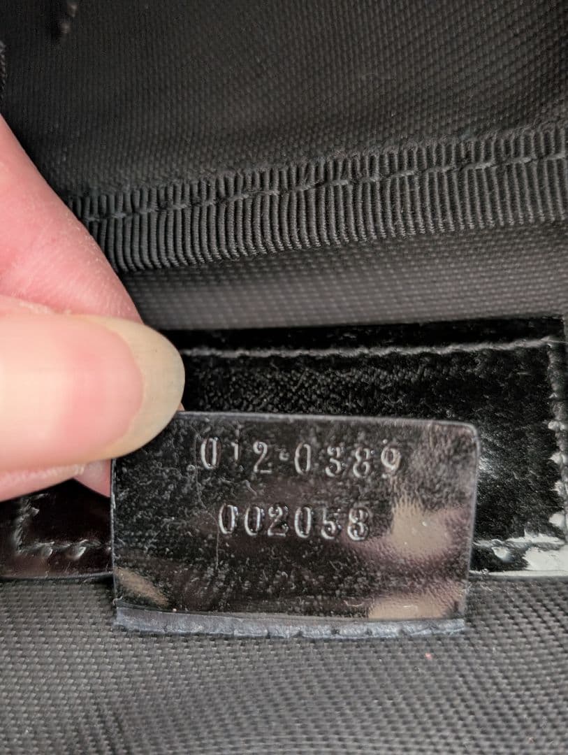 GUCCI グッチ ナイロン ブラックボストンバッグ