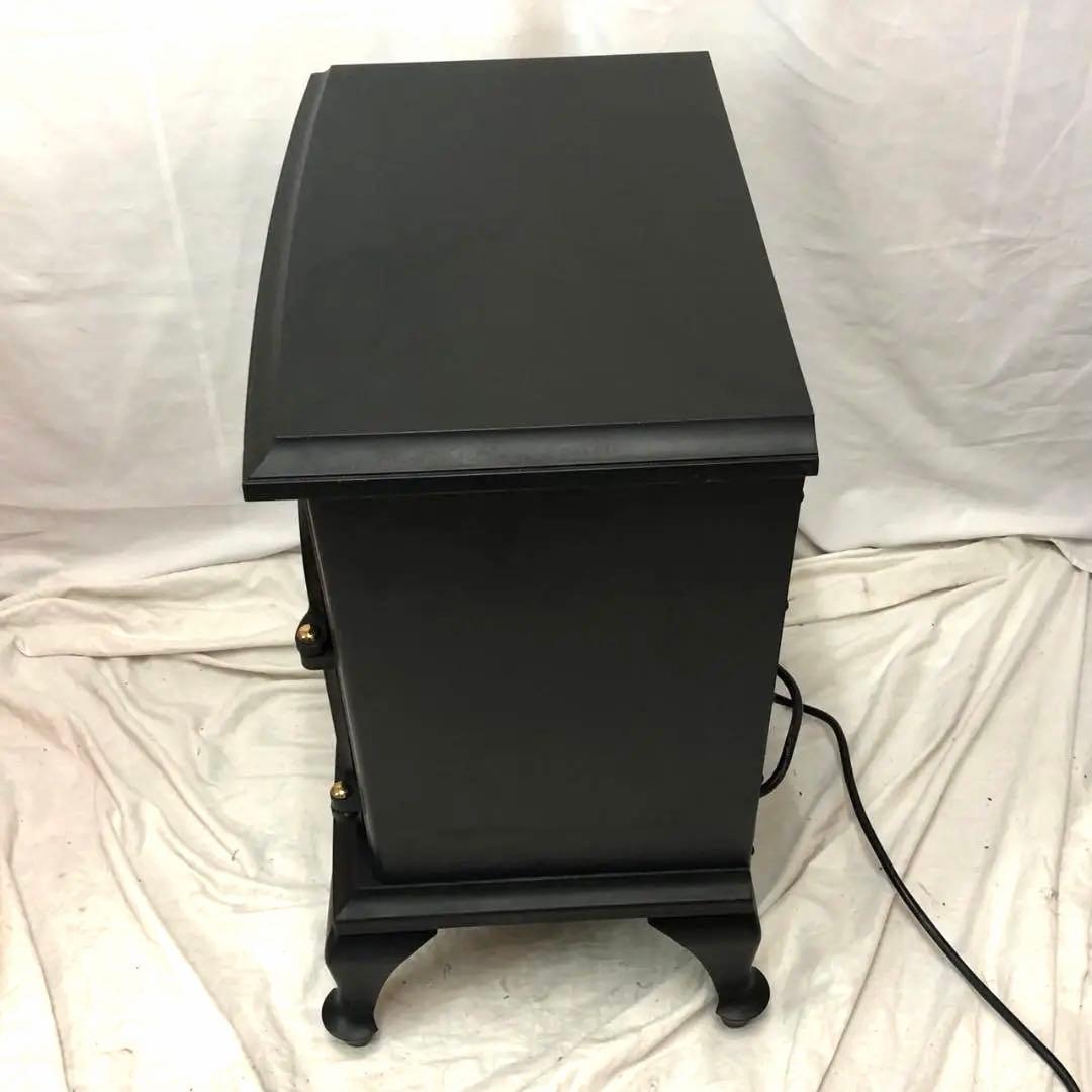 【人気の暖炉型】山善 クラシックデザインファンヒーター ブラック YAMAZEN