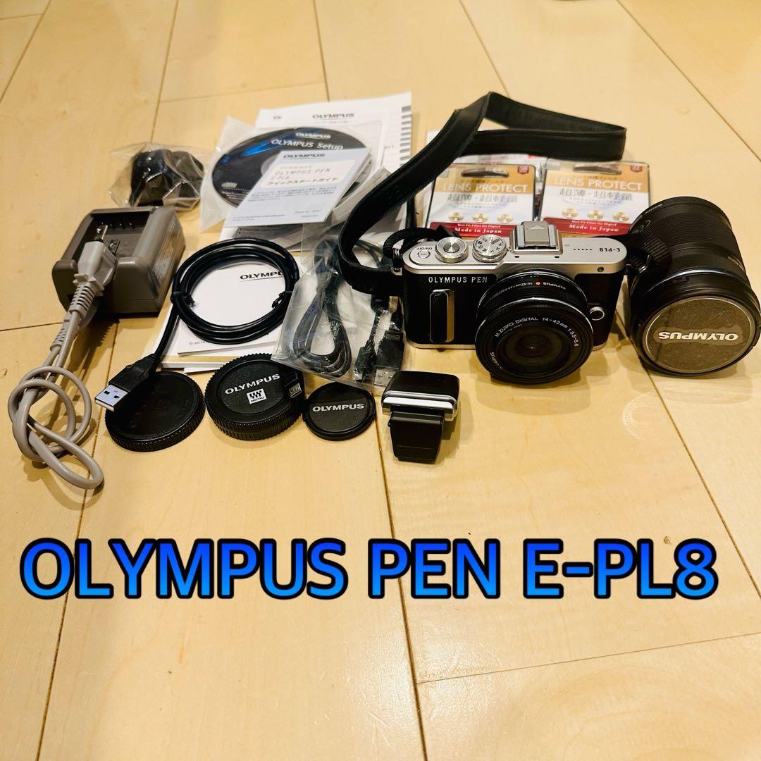 OLYMPUS E-PL8本体とレンズ