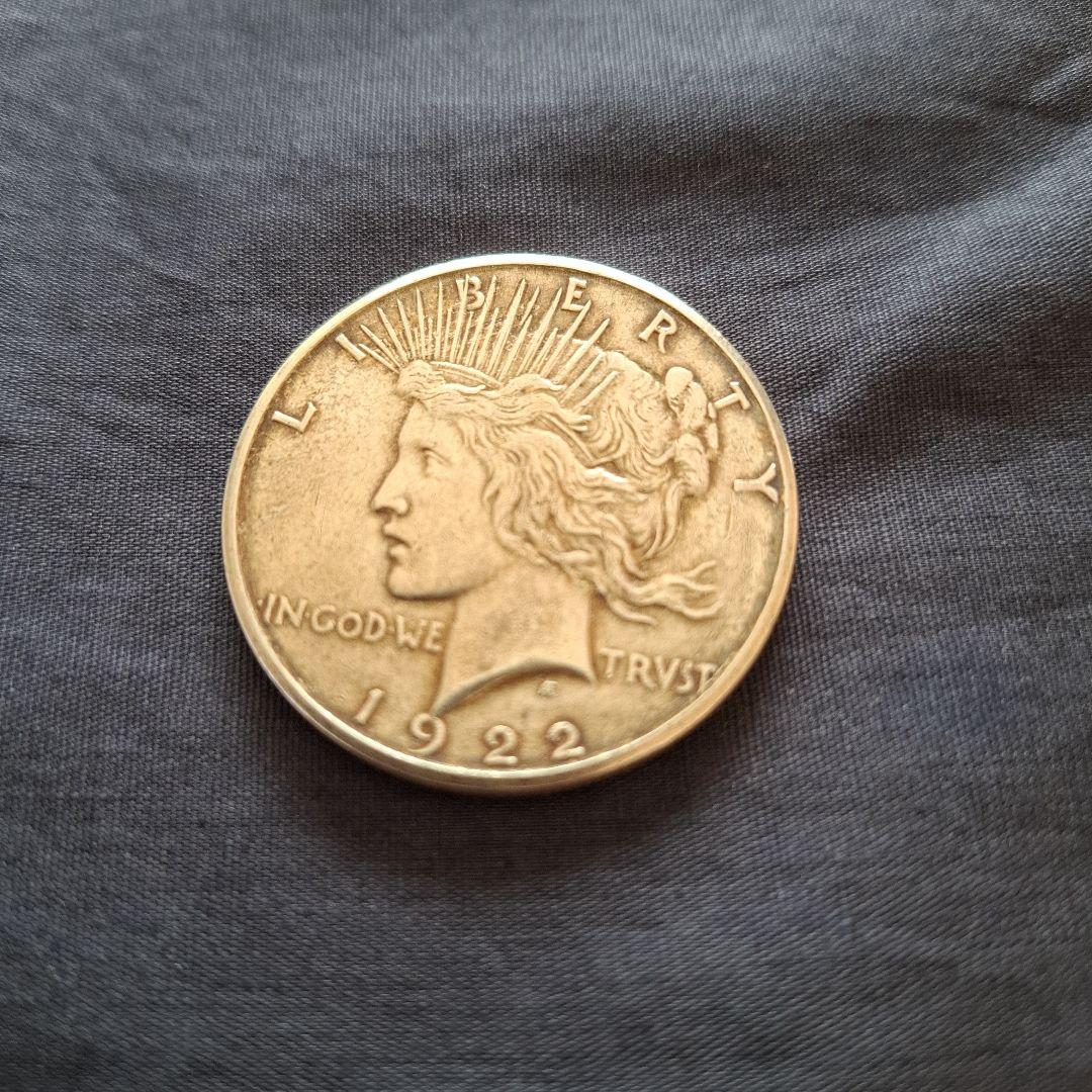 アメリカ、1922年ピースドル、1ドル銀貨