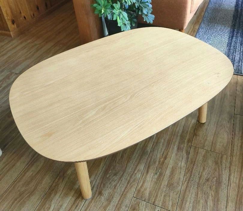 無印良品　楕円こたつ　ローテーブル　小