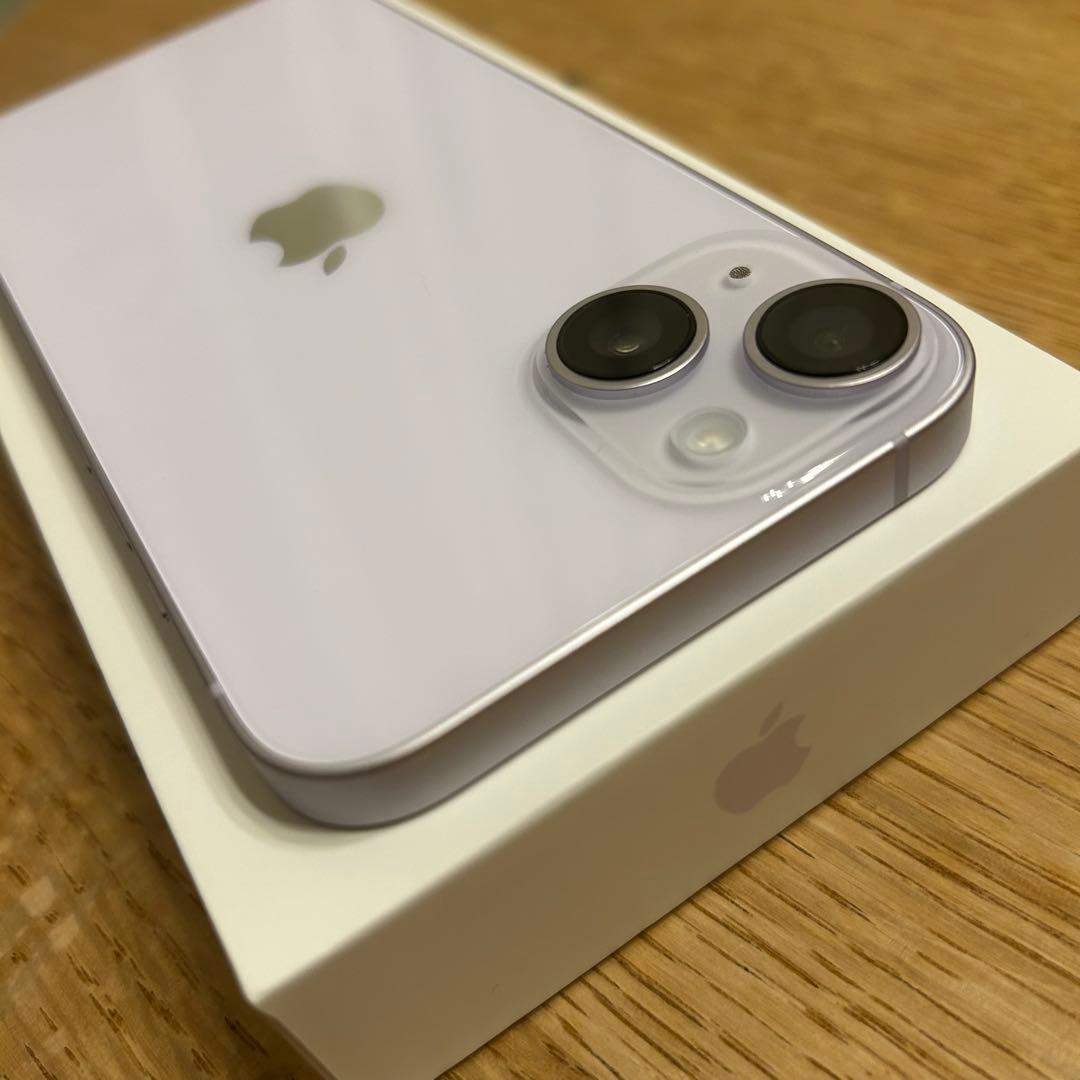 美品 Apple iPhone 14 パープル 本体