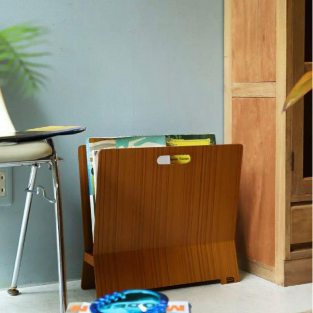 SAITO WOOD サイトーウッド マガジンラック チーク プライウッド 木製