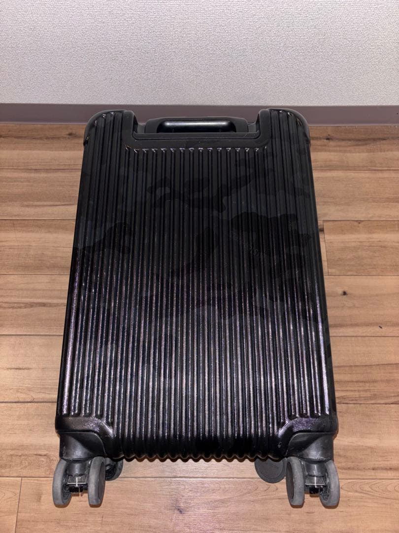 【希少】マスターピース キャリーケース 迷彩 ストッパー付 機内持込可 美品