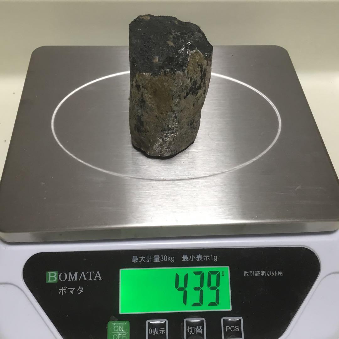 国産鉱物　トルマリン 約438g 福島県　石川町　⭐︎鉄電気石⭐︎