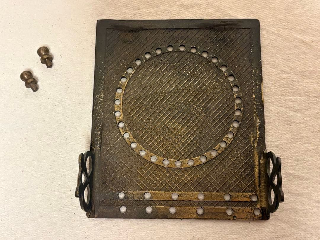 【vintage】真鍮製　太陽カレンダー　置き型