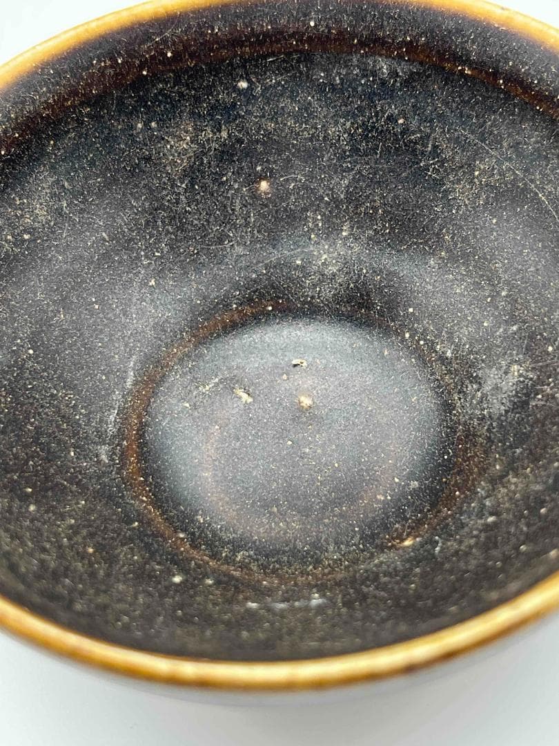 小米栗子　南宋時代　禾目天目茶碗　建窯茶盞 【旧家蔵出し】 (D-50)