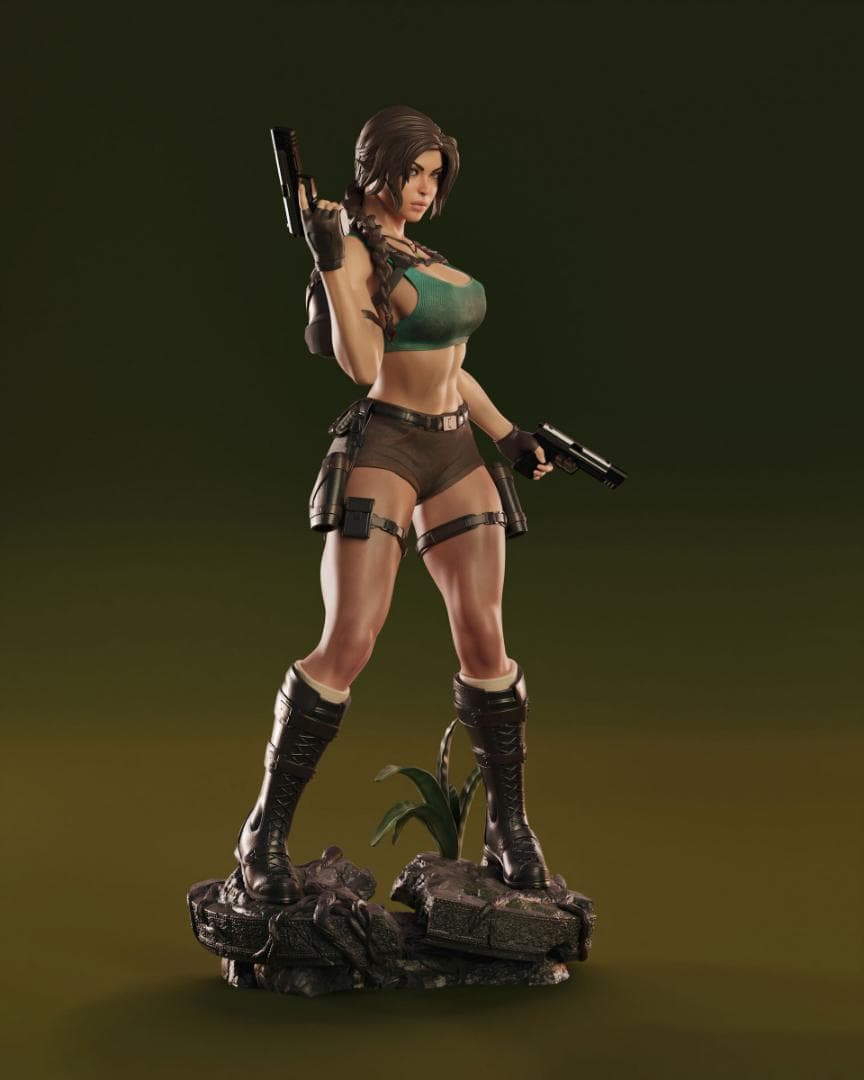 1/4　未塗装 未組立　フィギュア　ガレージキット 【 ララ・クロフト 】