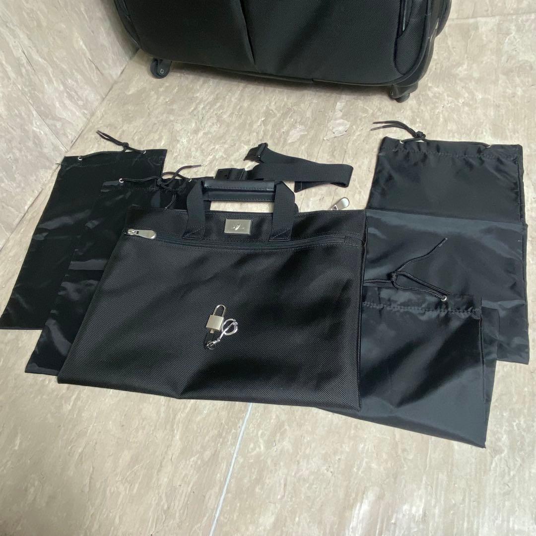 極美品 JAL 大型多機能 ４輪 スーツケース キャリーバッグ ガーメント