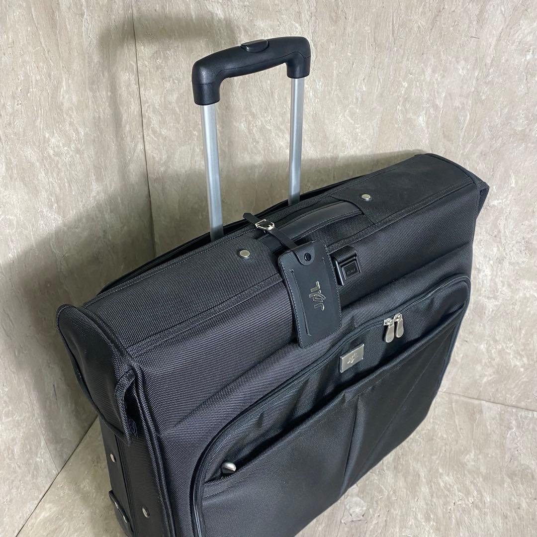 極美品 JAL 大型多機能 ４輪 スーツケース キャリーバッグ ガーメント