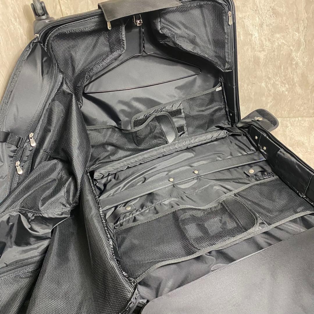 極美品 JAL 大型多機能 ４輪 スーツケース キャリーバッグ ガーメント