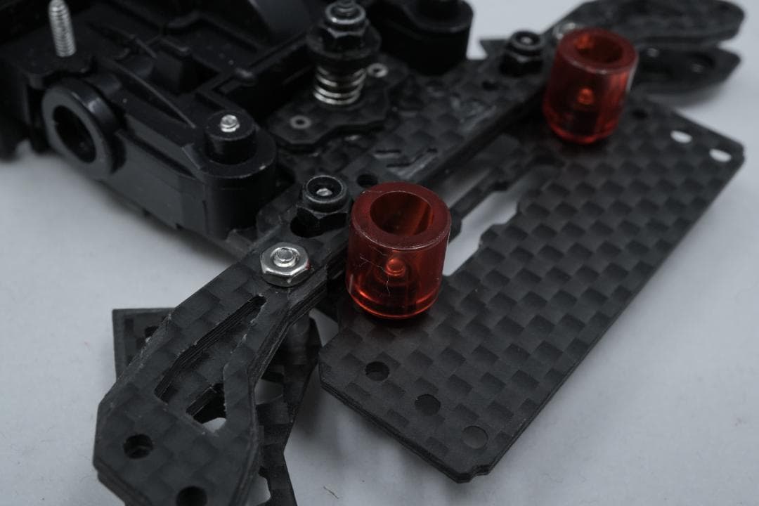 ミニ四駆　CNC精密加工　MSフレキ＋ATアンカーバンパーセット 黒