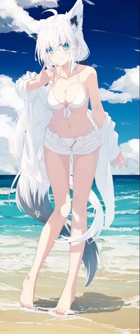 【c102】白上フブキ　等身大タペストリー　ホロライブ　凪白みと