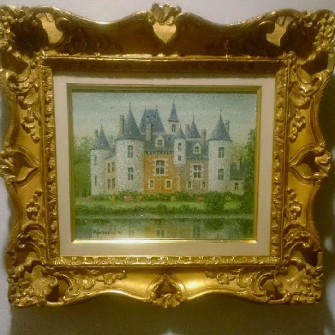 西村龍介★油画 ★F3号★点描画