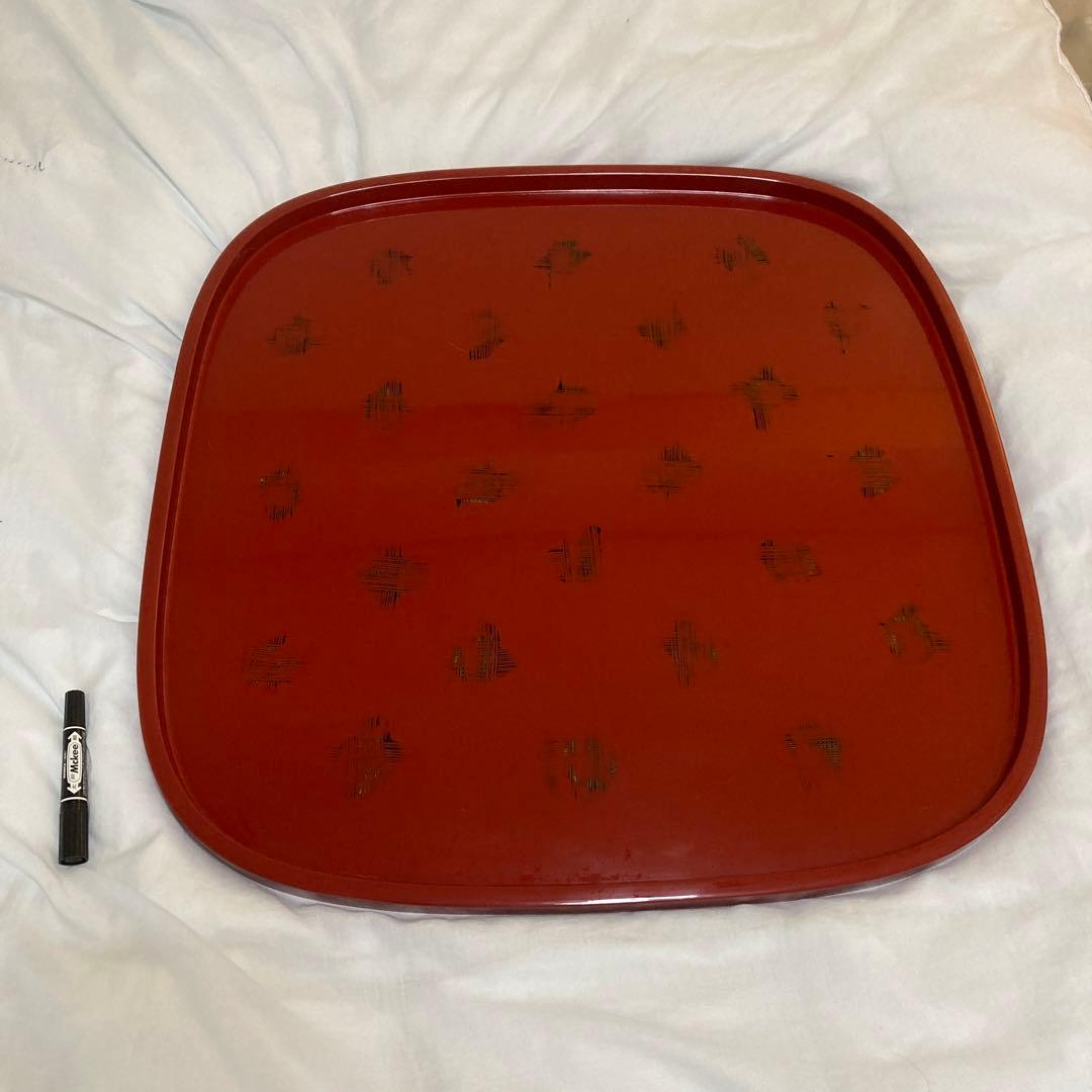 漆器のアソベ　大型　盆　テーブル　アンティーク　75.5センチ