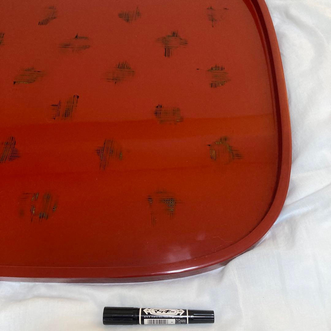 漆器のアソベ　大型　盆　テーブル　アンティーク　75.5センチ