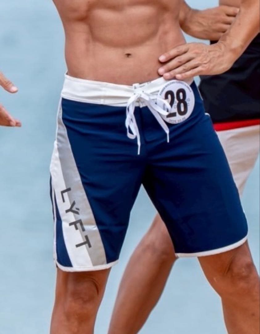 LYFT リフト STAGE SHORTS - ネイビー サーフパンツ S