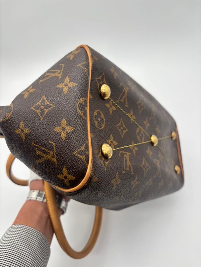鑑定済 ルイヴィトン Louisvuitton ティヴォリPM バッグモノグラム