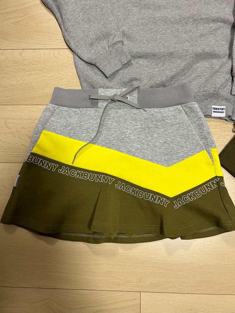 JACK BUNNY フレアスカート&ポーチ&ニット帽セット