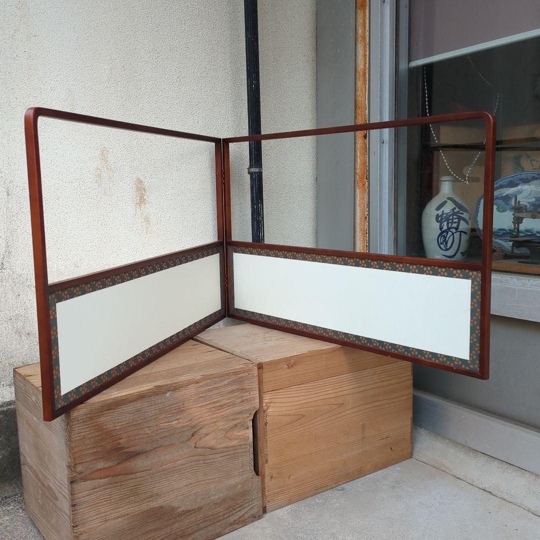 qualitylife　風炉先屏風 両面開き 茶道具 利休梅