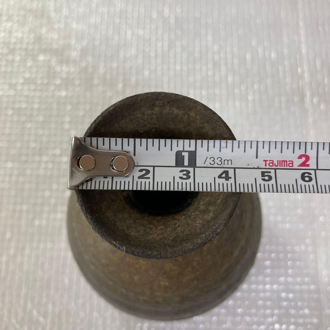 備前焼 徳利型 花瓶 焼締 陶印あり 茶道具 花器 華道具 古美術 インテリア