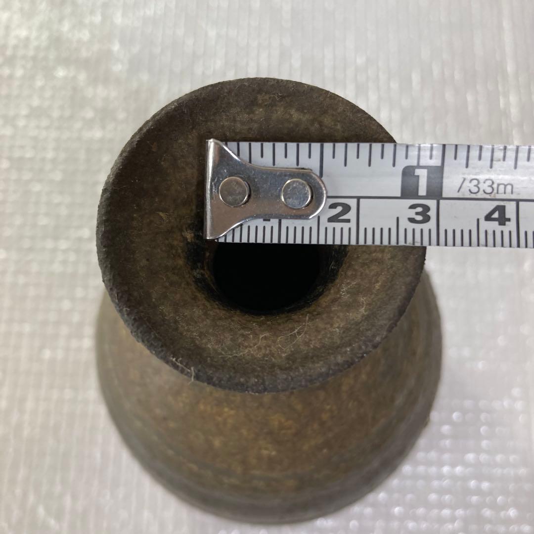 備前焼 徳利型 花瓶 焼締 陶印あり 茶道具 花器 華道具 古美術 インテリア