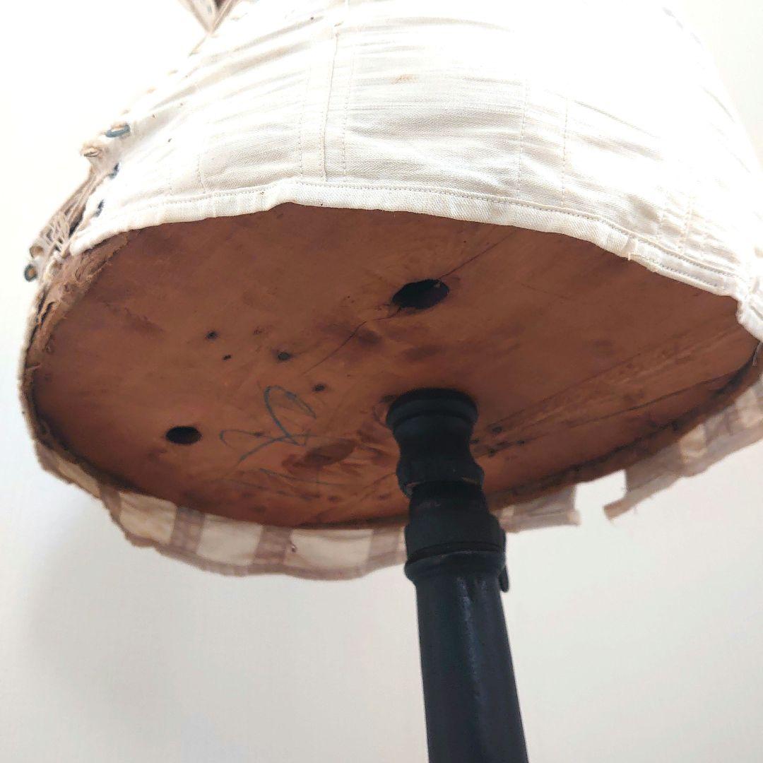 フレンチアンティーク　ブラックトルソー・コルセット