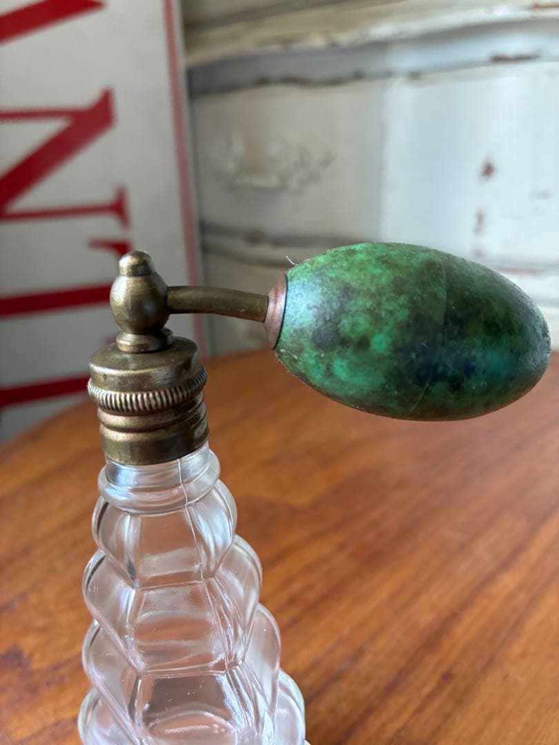 フランス　アンティーク　ガラス　パフューム　ボトル　香水瓶　4711アトマイザー