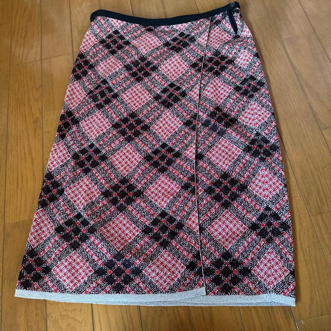 d*9様 Miu Miu チェック柄スカート