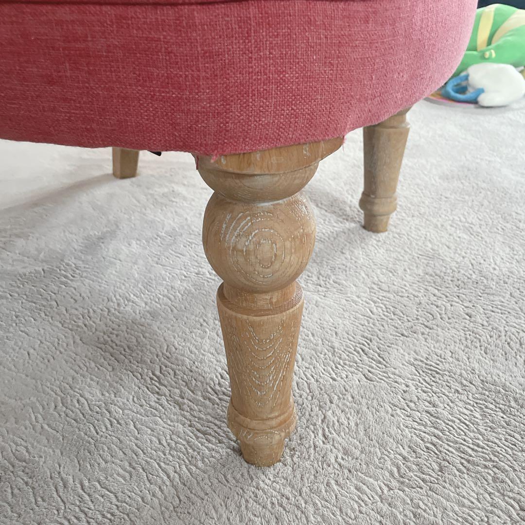 ラムズゲイトチェア 1人掛けソファ　リネン　ダスティピンク