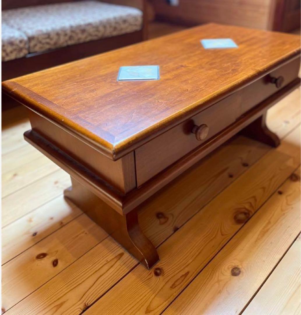 【家具職人さん手作り】1点物！カントリー赤毛のアンローテーブル