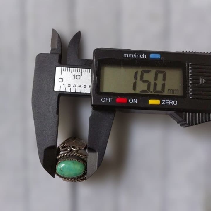 ヴィンテージ スターリングシルバー L. Reeves ターコイズ石 リング