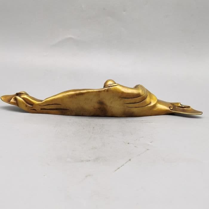 銅細工 達磨祖師 文鎮 筆架 筆置 筆入 装飾品 工芸品 美術品