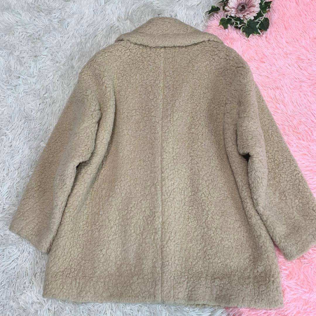 F20. ANAYI【現行タグ/近年モデル：20aw◆ボアコート】カーリーウール