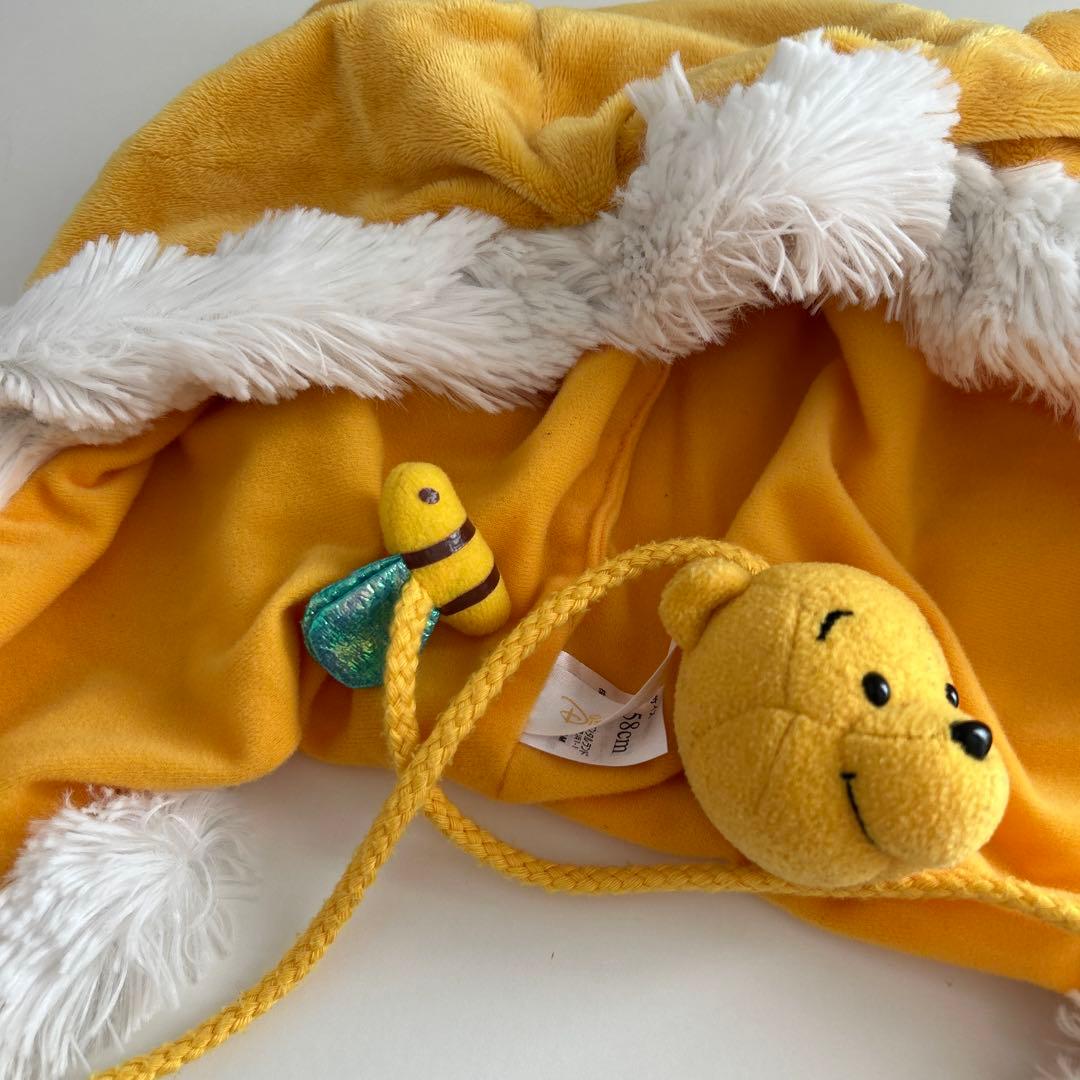 【レア】ディズニーファンキャップ　プーさん　スティッチ　ミニーちゃん　被り物　紫